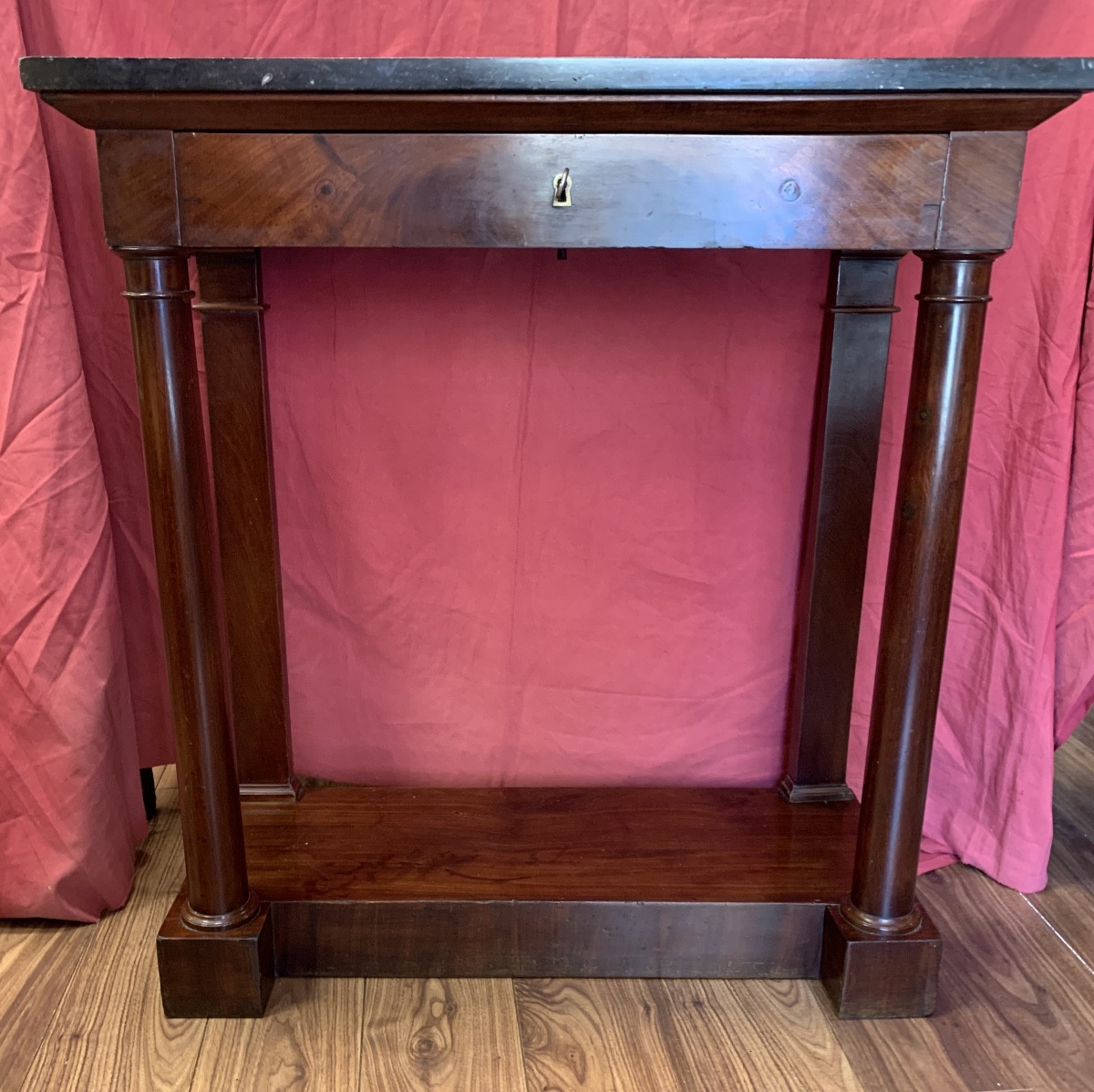 82 Cm Wide Directoire Mahogany Console 