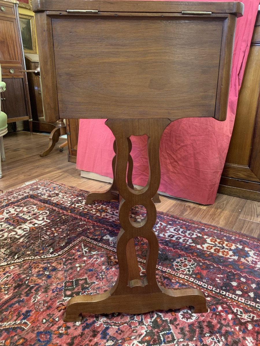 Louis XVI Stamped Dressing Table, In Solid Mahogany -photo-4
