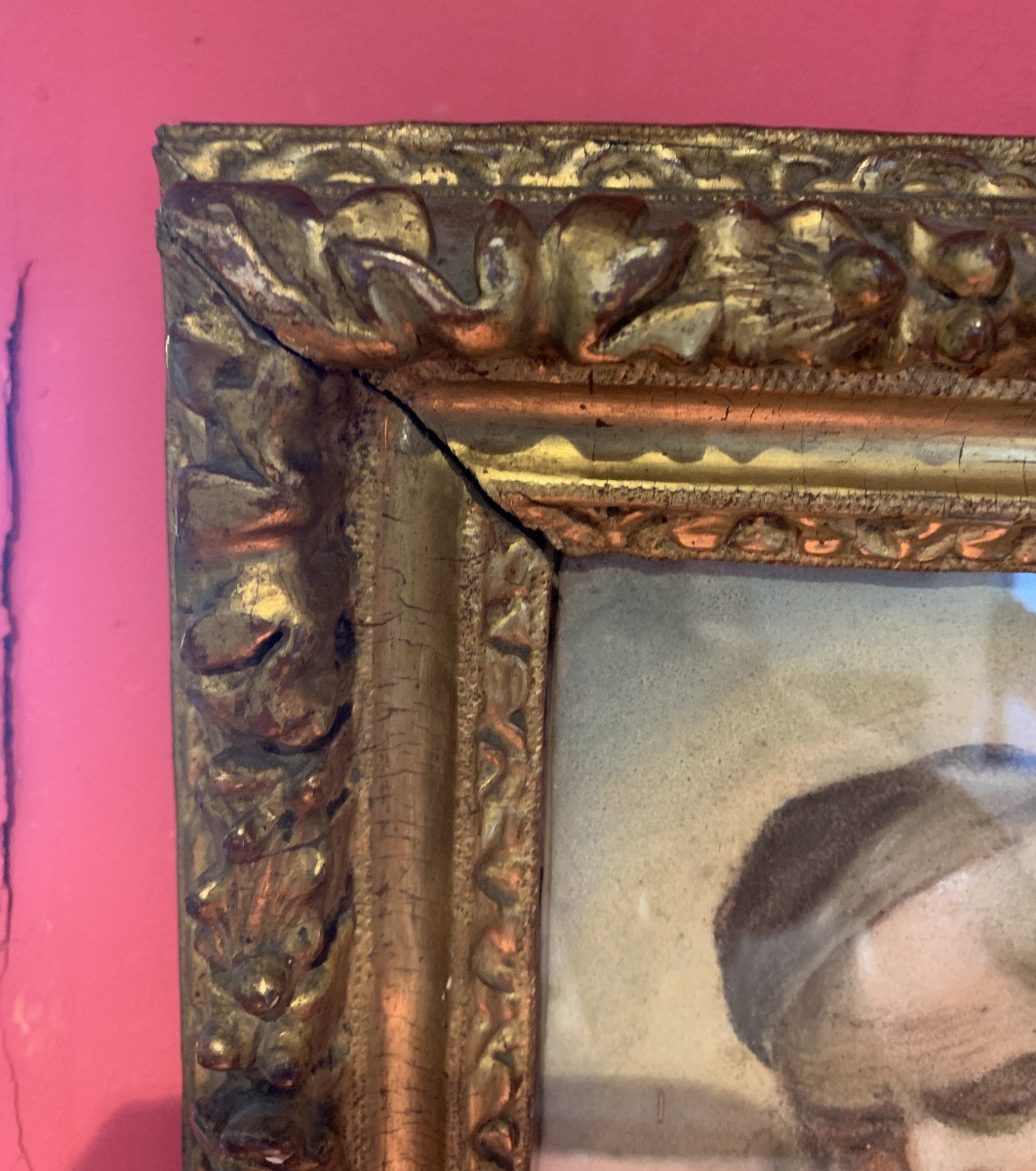 Pastel & Louis XIII Period Frame -photo-3