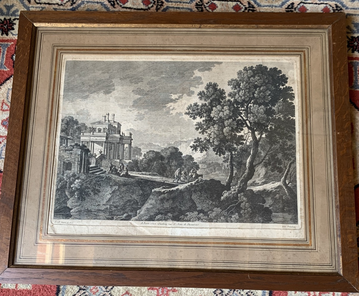 17th Century Engraving By Perelle-photo-2