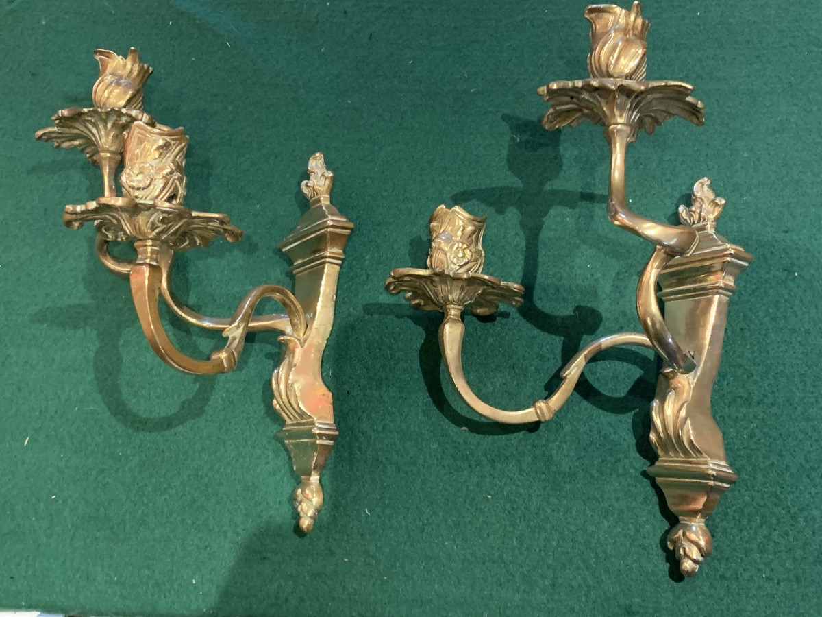 Paire d’appliques, d’époque Régence -photo-4