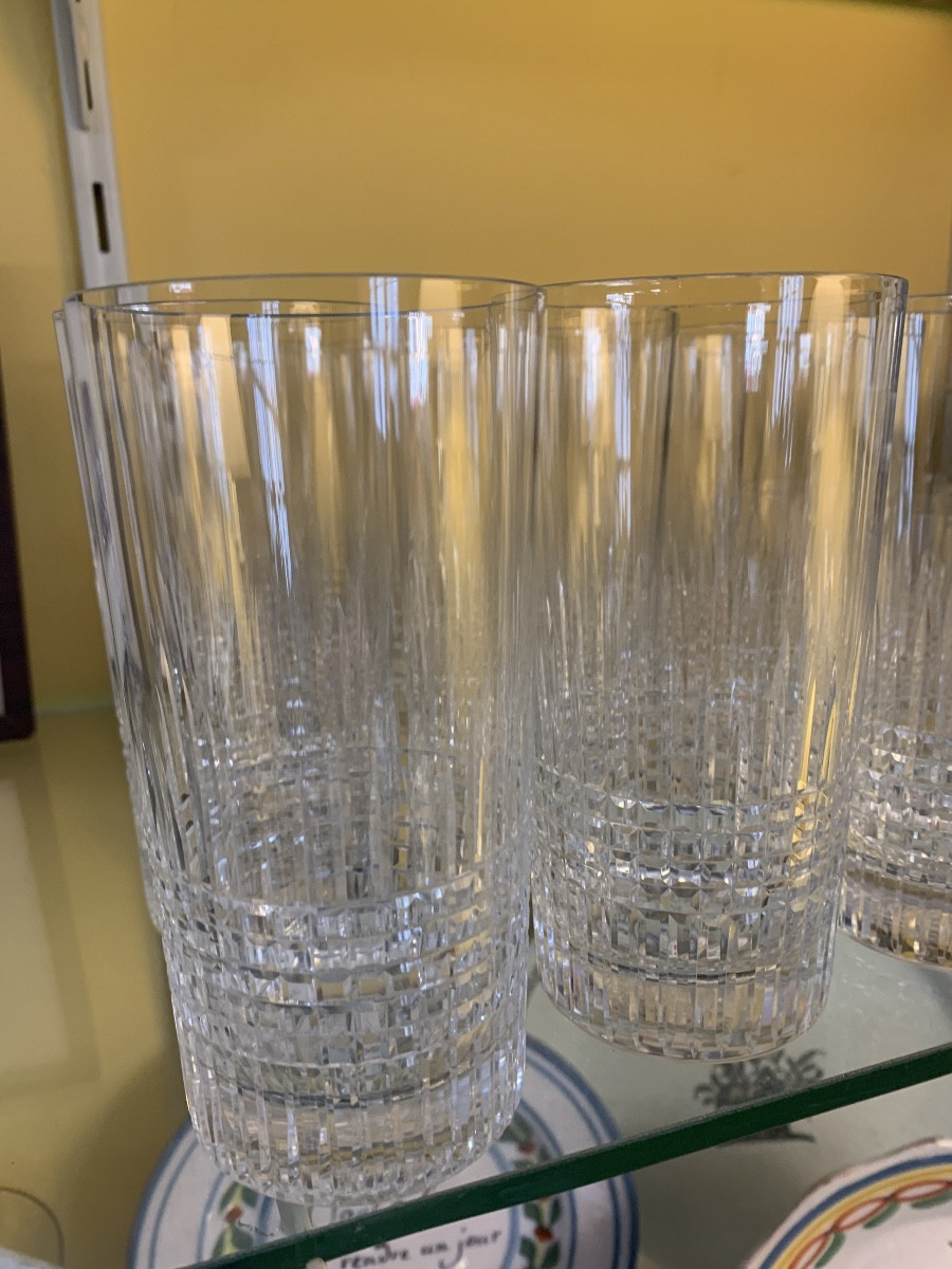 12 Baccarat Glasses, Nancy Pattern-photo-2