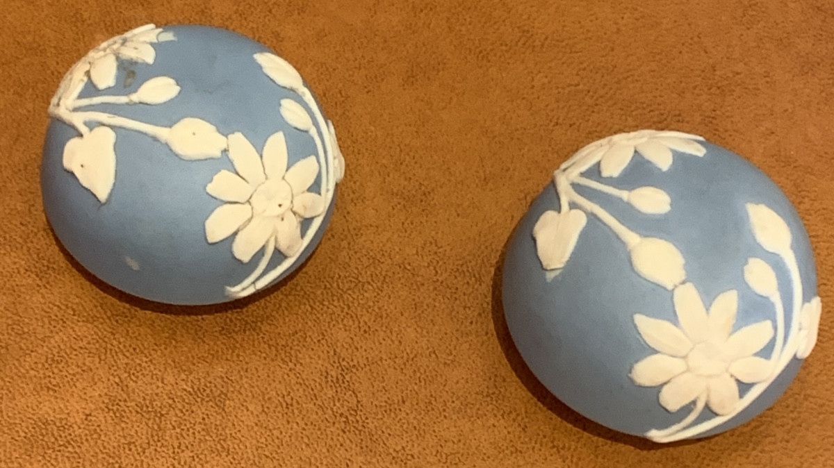 Pair Of Covered Pots Circa 1900-photo-4