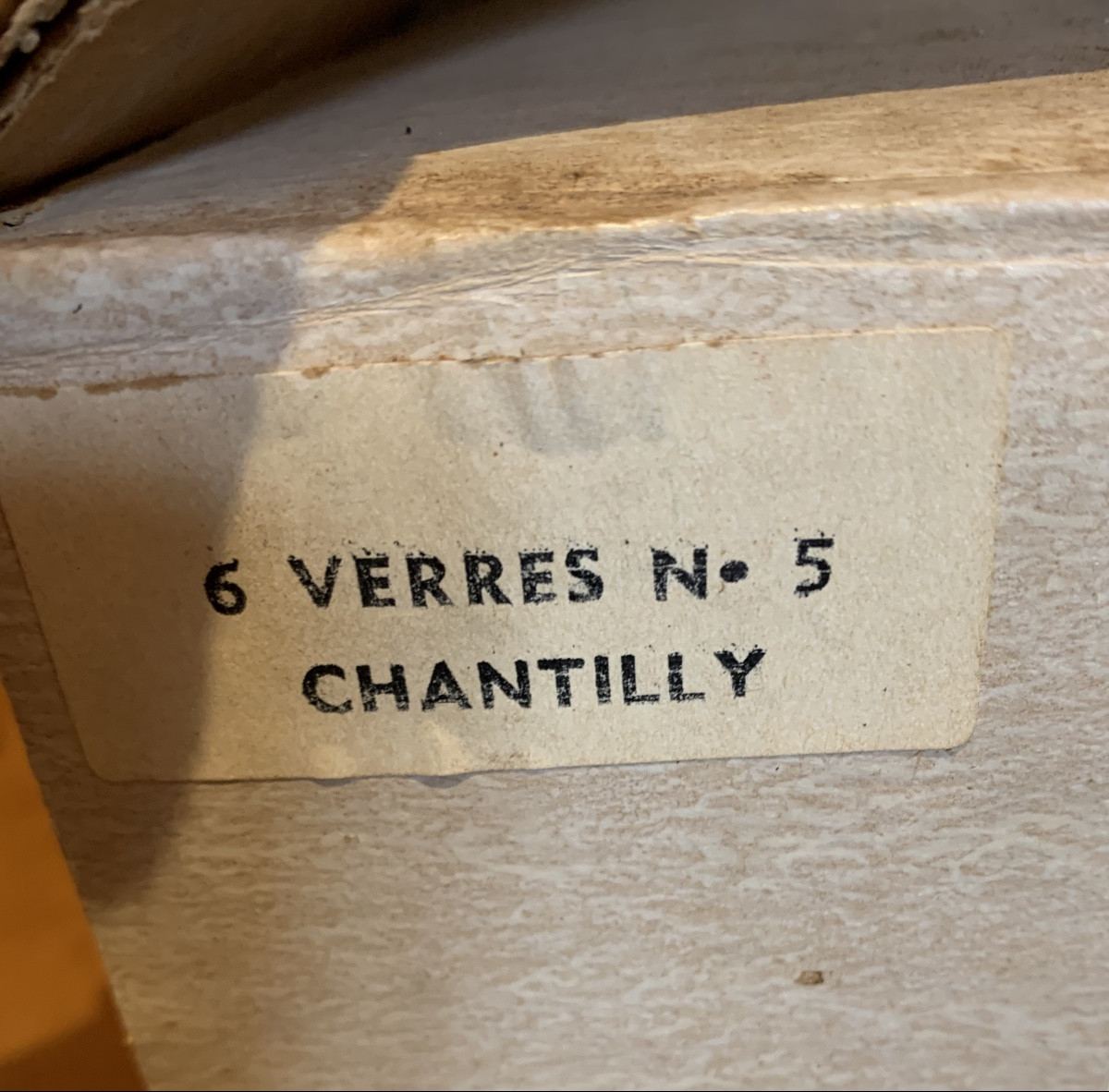 6 Saint Louis Glasses , Chantilly N*5-photo-3