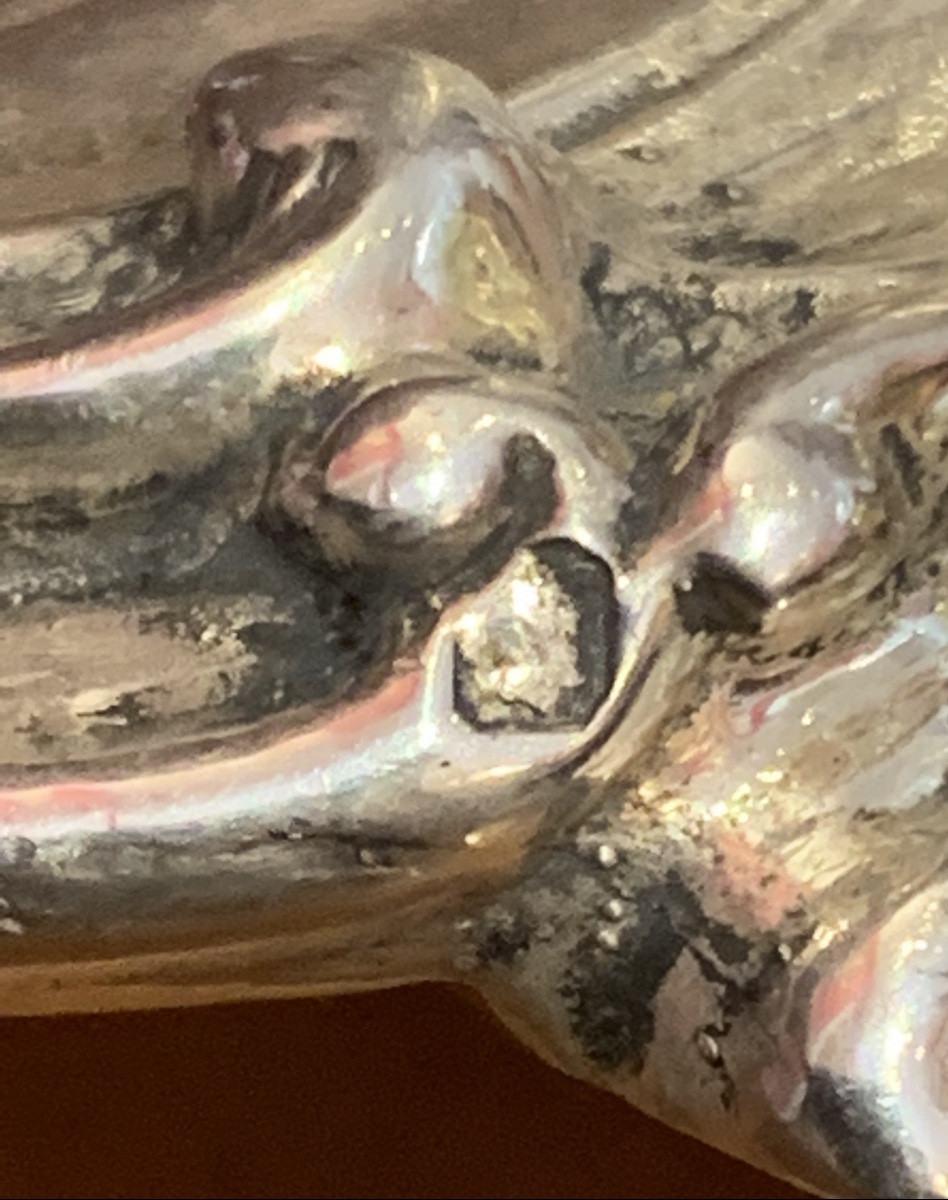 Paire de bougeoirs, argent massif.-photo-4