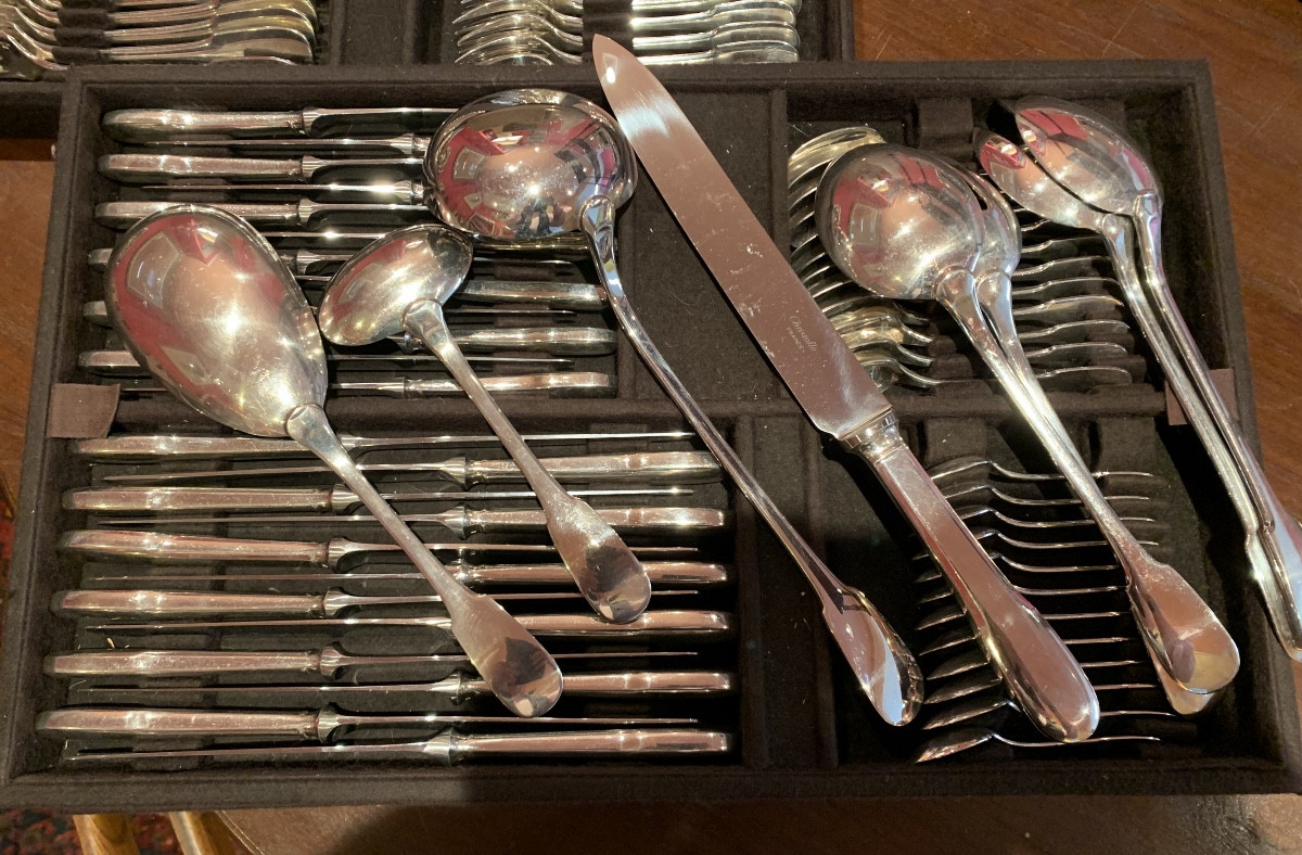 Grande ménagère Cluny de Christofle (127pieces)-photo-2