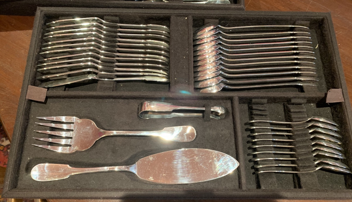 Grande ménagère Cluny de Christofle (127pieces)-photo-3