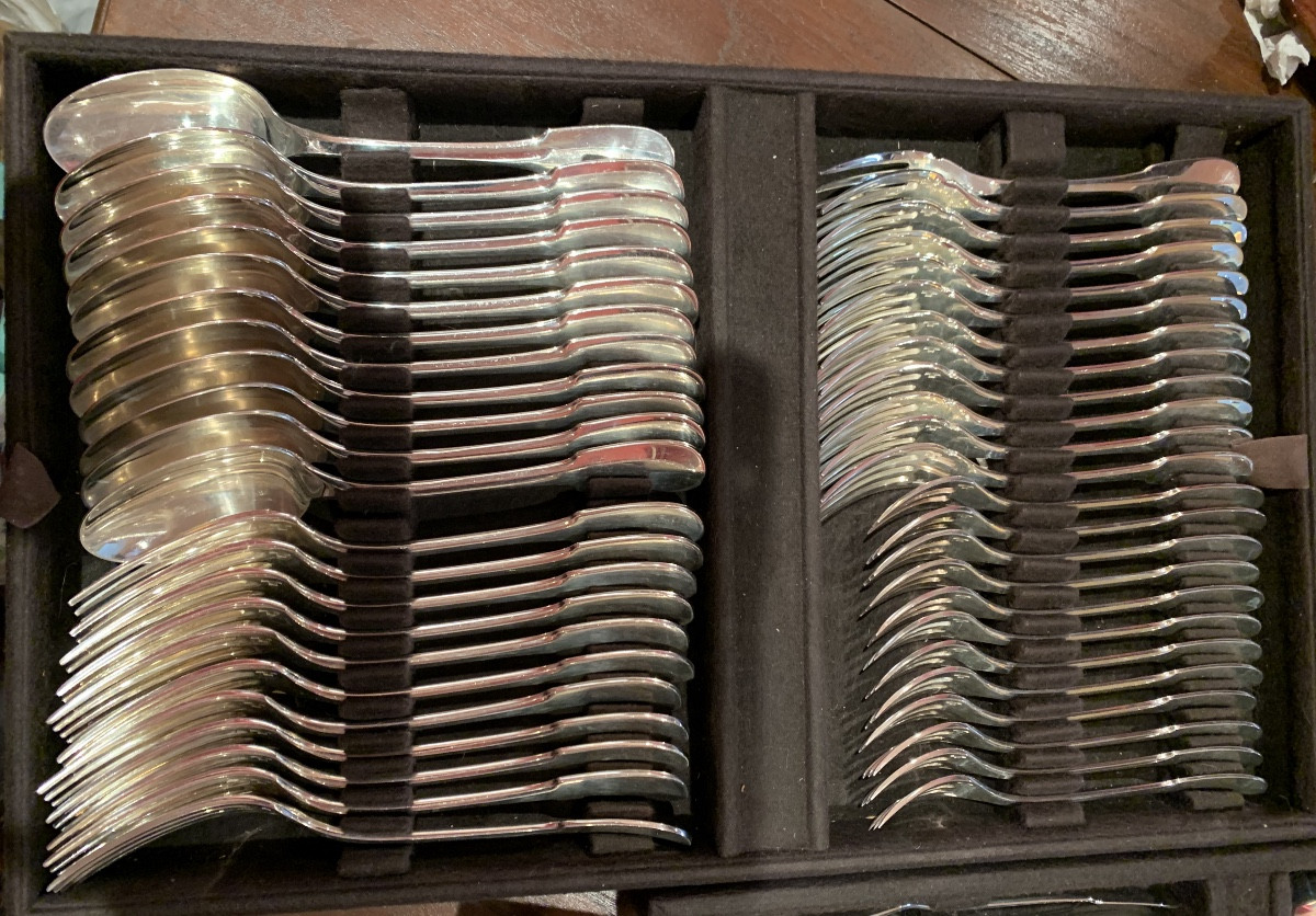 Grande ménagère Cluny de Christofle (127pieces)-photo-4