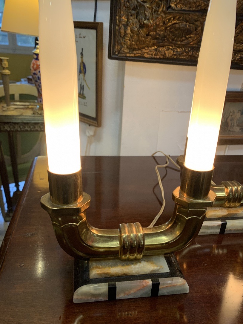 Pair Of Art Deco Lamps-photo-2