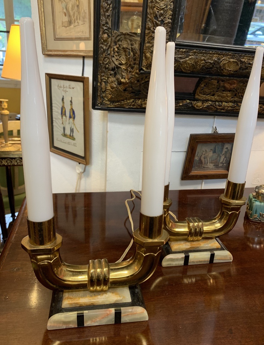 Pair Of Art Deco Lamps-photo-3