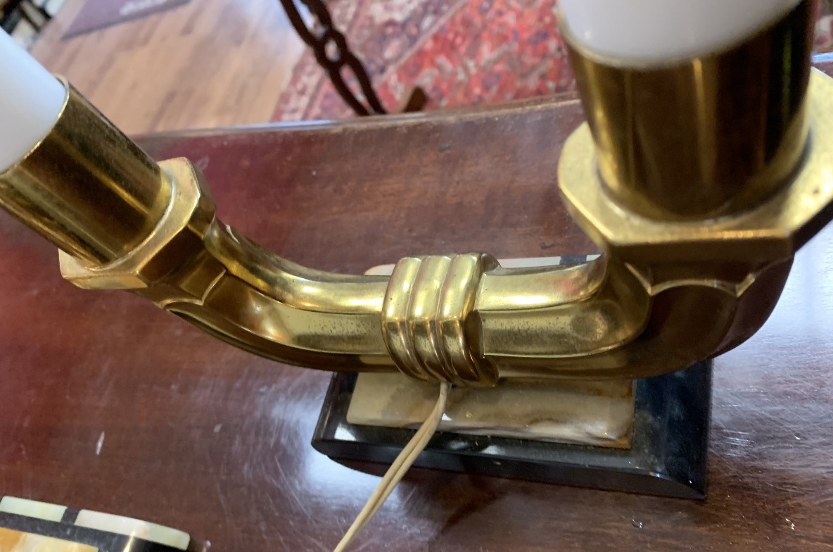 Pair Of Art Deco Lamps-photo-2