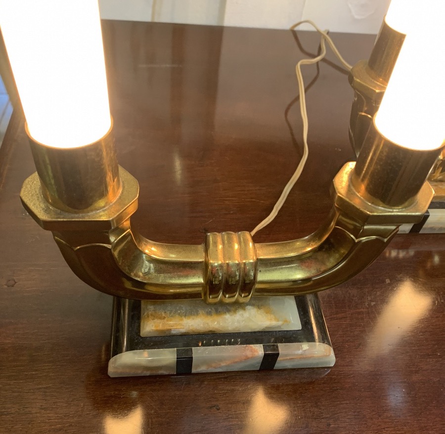 Pair Of Art Deco Lamps-photo-3