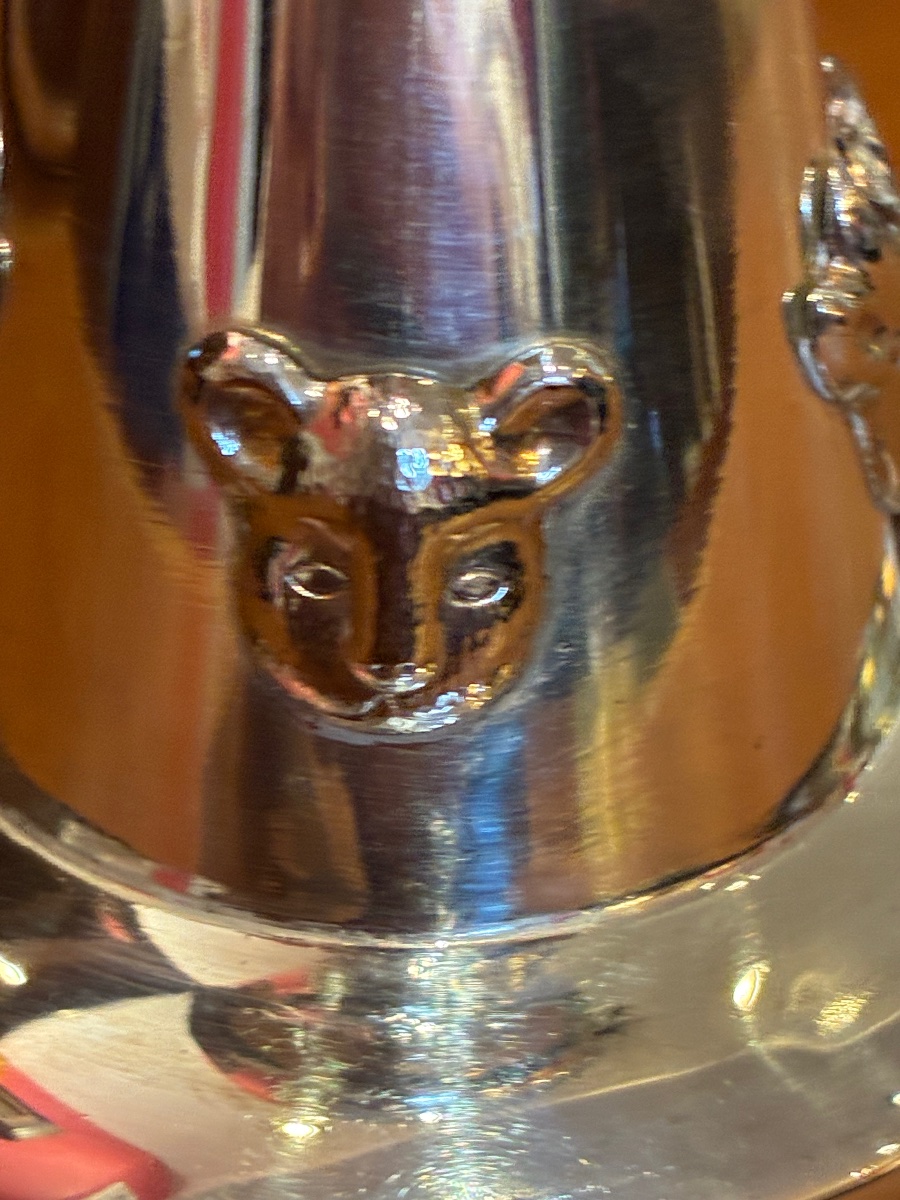 Coupe/ Trophée Bourse de Hong Kong années 80’ argent massif -photo-4