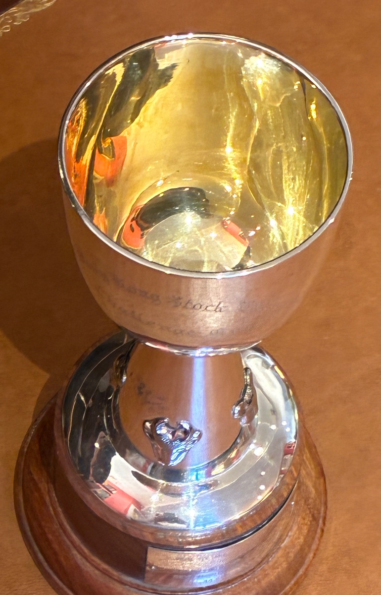 Coupe/ Trophée Bourse de Hong Kong années 80’ argent massif -photo-5