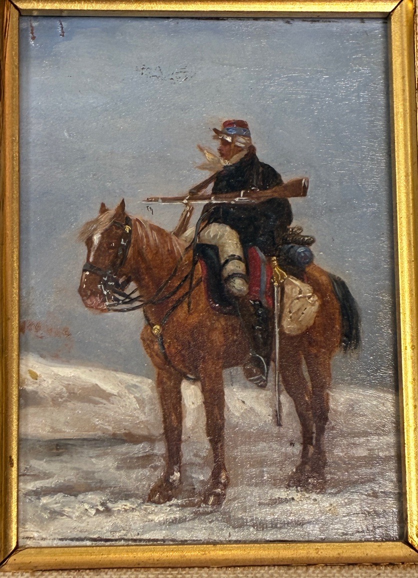 Military XIX, Panel On Wood 