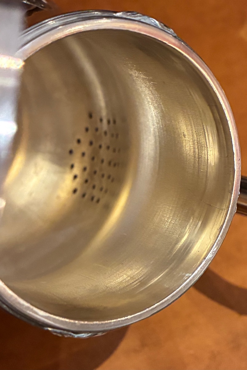 Solid Silver Teapot, -photo-5