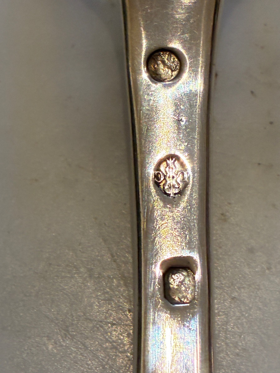 Silver Cutlery Set, Vieillard Hallmarks -photo-3