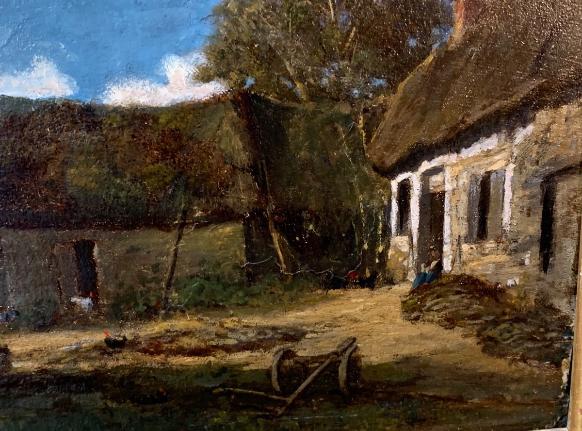 Rural Landscape, Barbizon School XIXth-photo-2