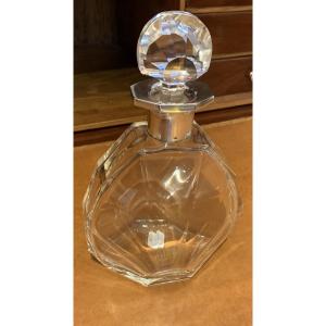 Carafe Art Déco, cristal et argent massif 