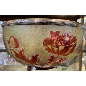 Grande coupe, Cristal Art Nouveau 