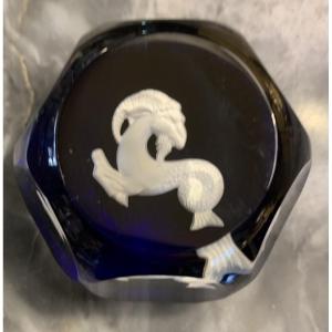 Sulfure, cristal de Baccarat , modèle Capricorne 