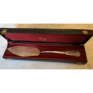 Pelle à tarte en argent massif