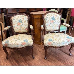 Pair Of Louis XV Cabriolets By Avisse