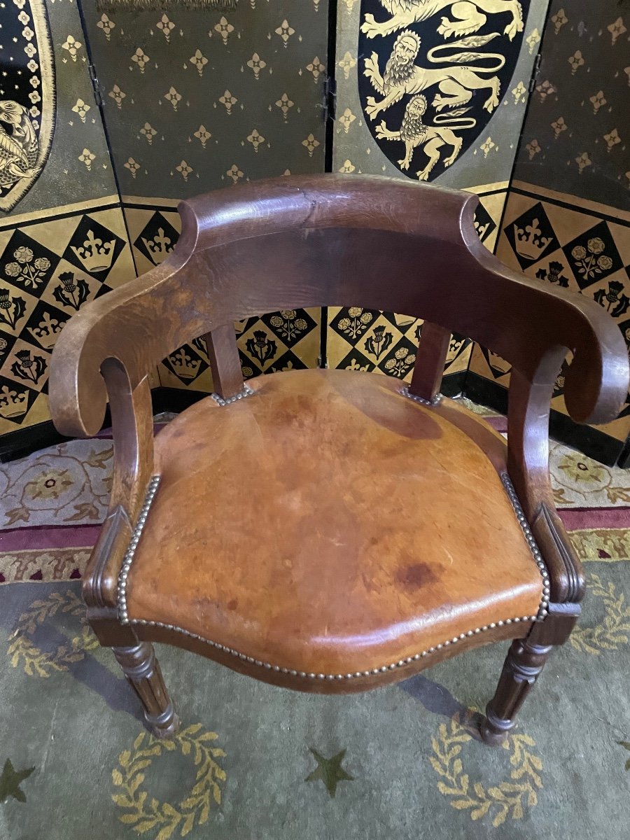 Louis Philippe Period Office Armchair-photo-2