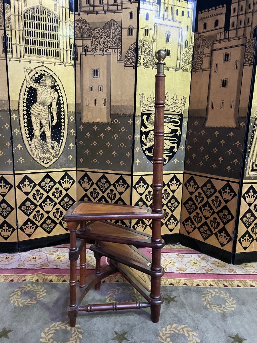 Escabeau - Escalier De Bibliothèque Anglais-photo-1