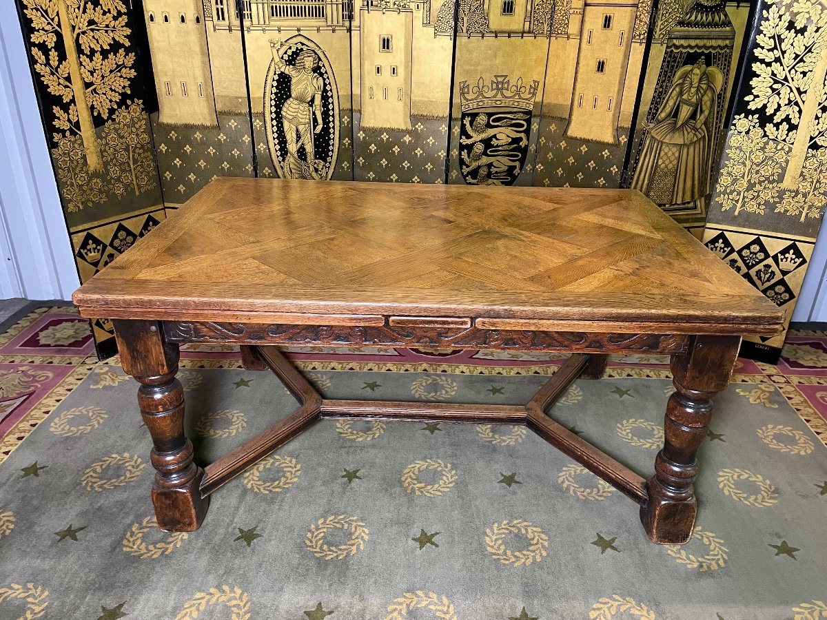 Louis XIII Farm Table With Extensions-photo-3