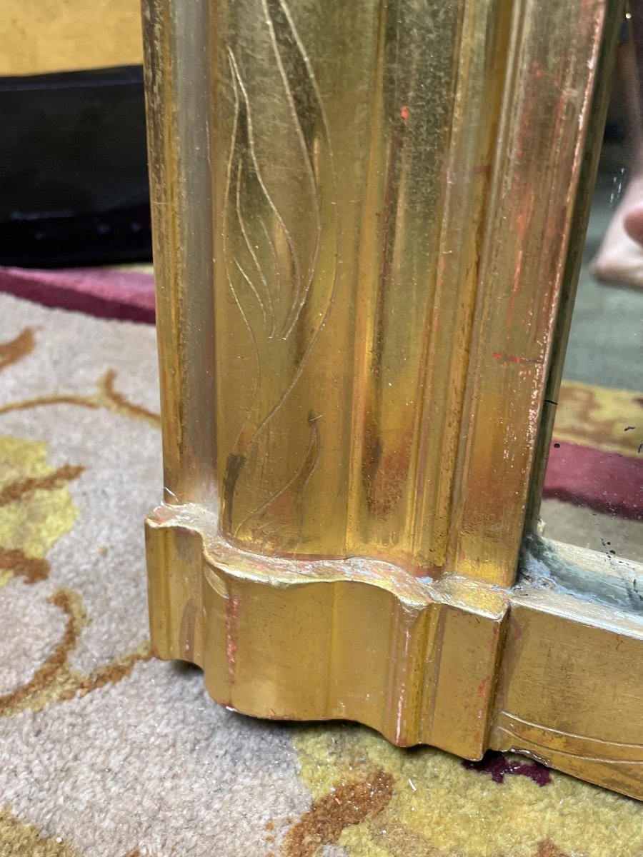 Louis Philippe Mirror With Gold Leaf-photo-2