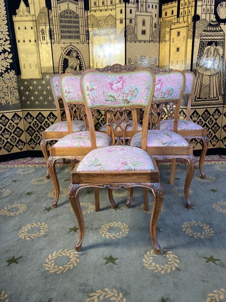 Suite Of 6 English Chairs - Louis XV