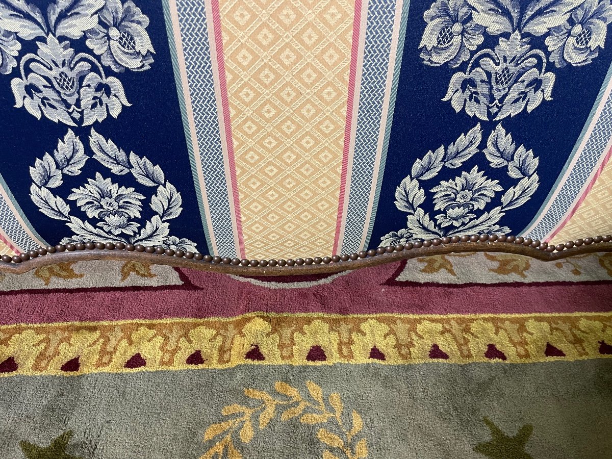 Lit Capitonné Style Louis XV-photo-2