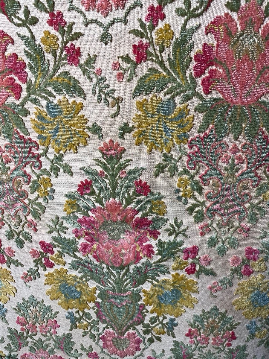 Fauteuil - Duchesse Brisée En Velours De Gêne -photo-5