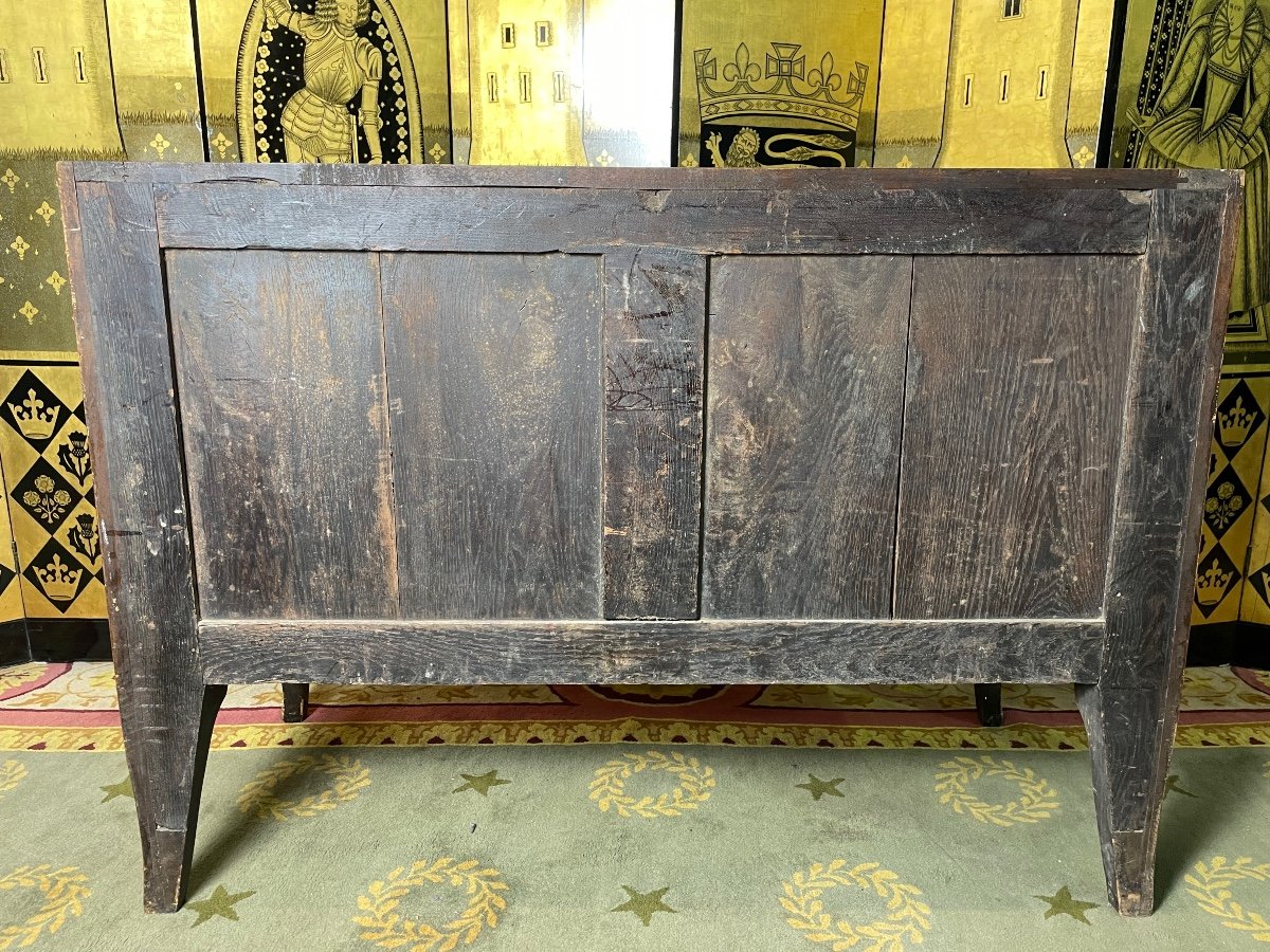 Transition Commode In Marquetry 19th-photo-6