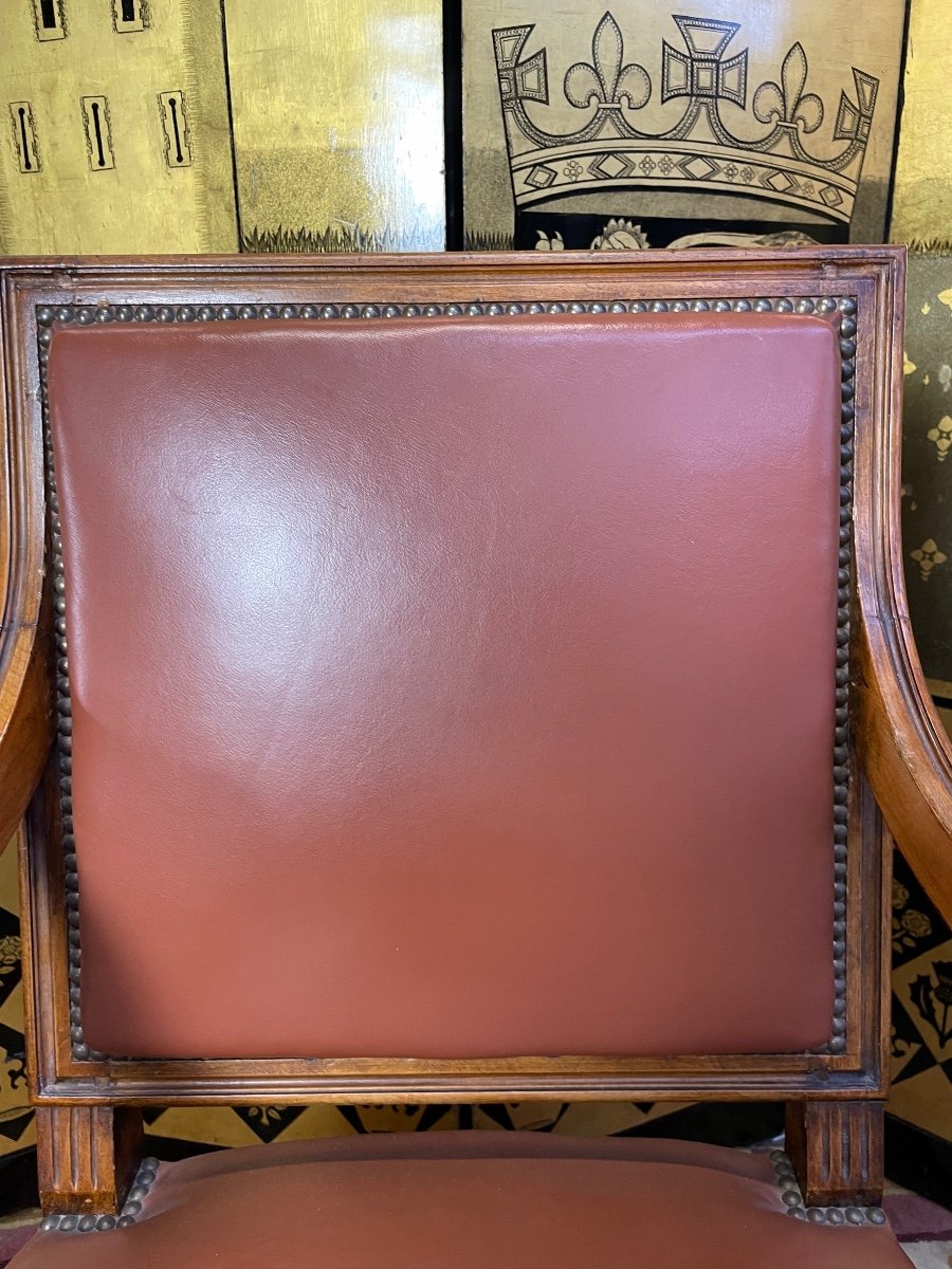 Fauteuil De Bureau De Style Louis XVI-photo-1