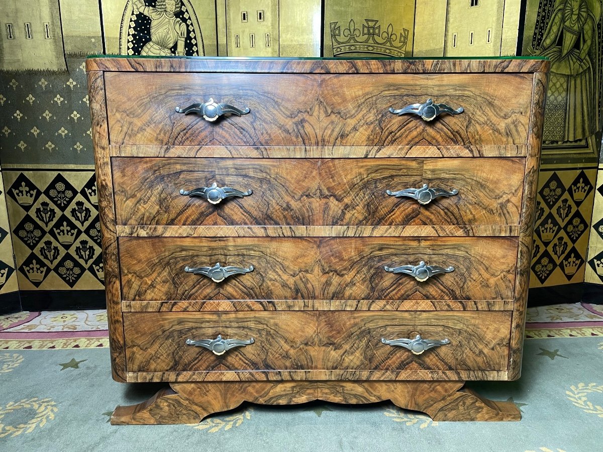 Art Deco Period Chest Of Drawers