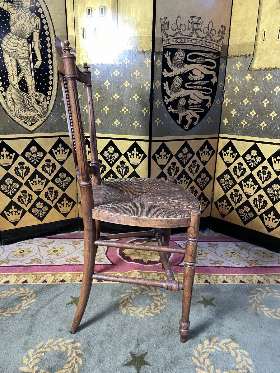 Suite De 6 Chaises provençales Paillées « lyre »-photo-4