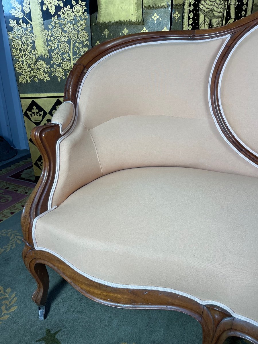 Sofa - Bench Louis Philippe Napoleon III Period-photo-3