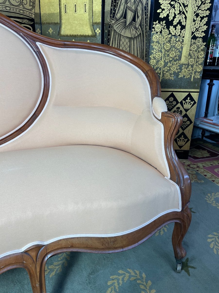 Sofa - Bench Louis Philippe Napoleon III Period-photo-4