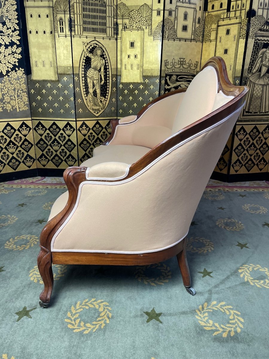Sofa - Bench Louis Philippe Napoleon III Period-photo-3