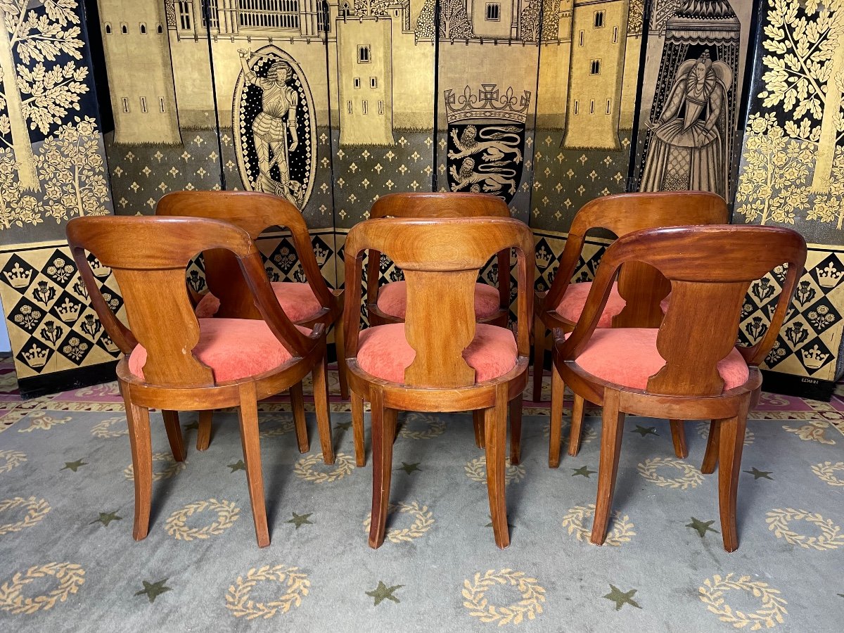 Suite Of 6 Empire Gondola Chairs-photo-2