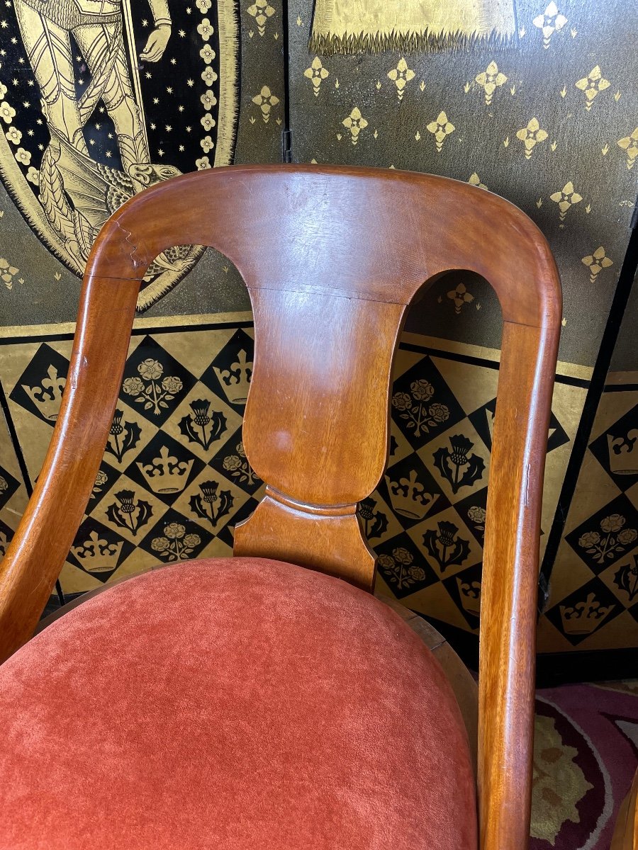 Suite De 6 Chaises Gondoles Empire -photo-2