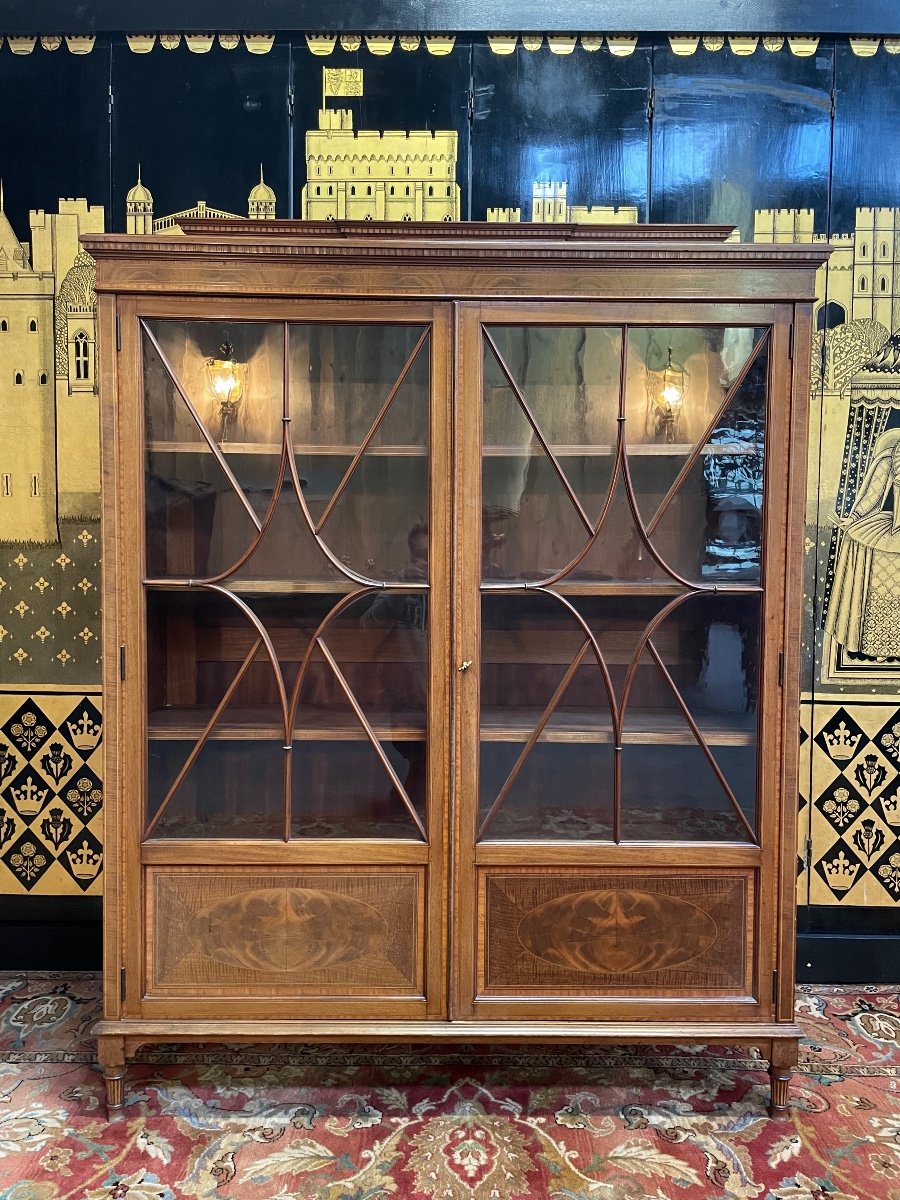 Vitrine - Bibliothèque Anglaise Signée « maple&co » London Et Paris