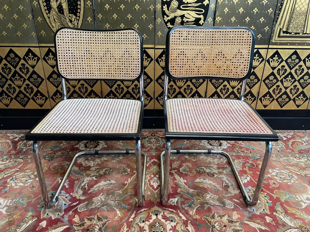 Pair Of Marcel Breuer B32 Chairs