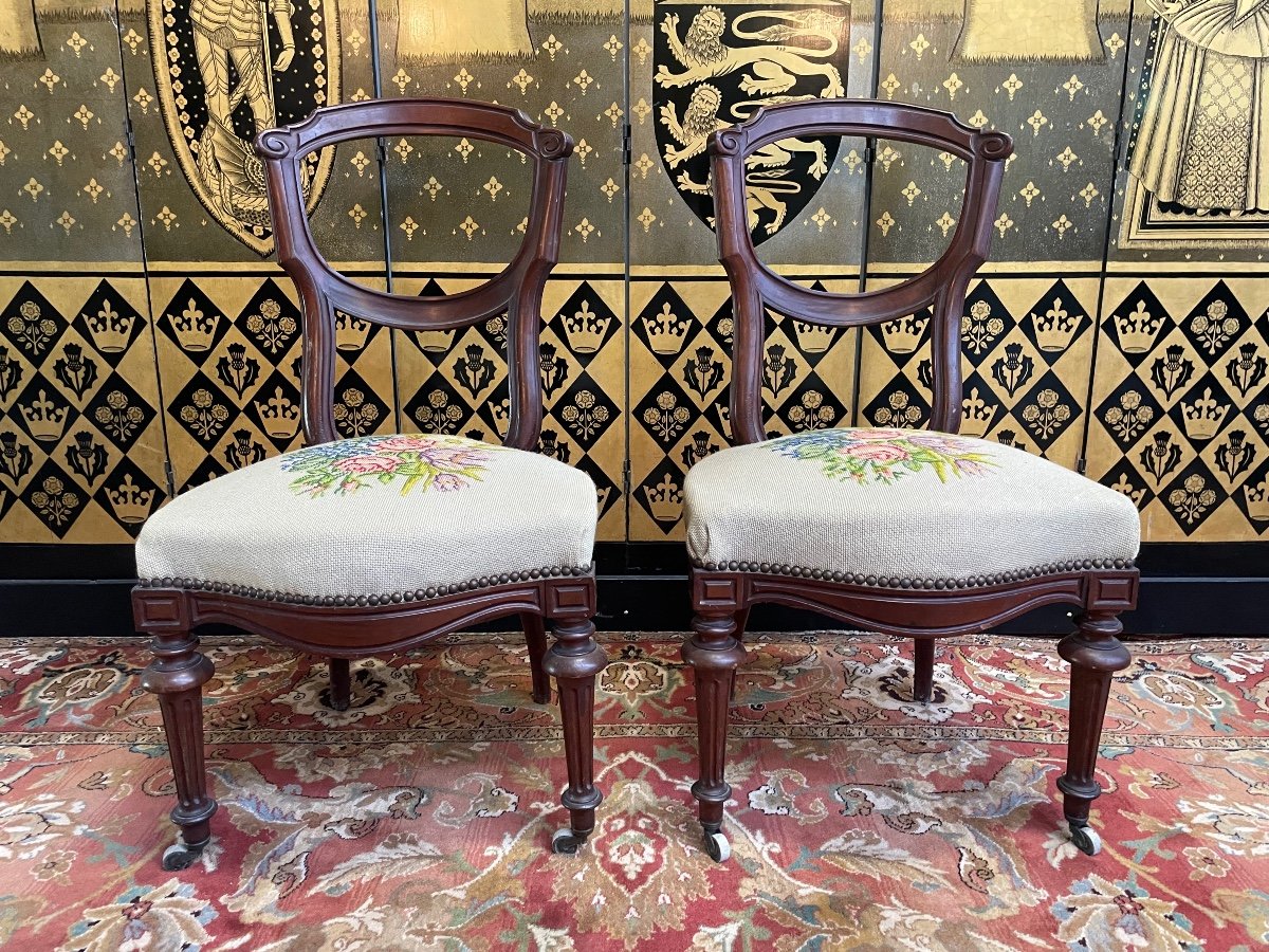 Paire De Chaises Napoléon III 