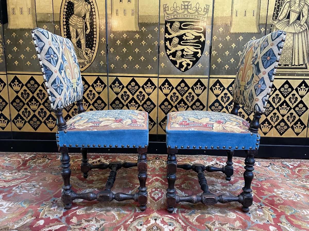 Pair Of Louis XIII Chairs-photo-3
