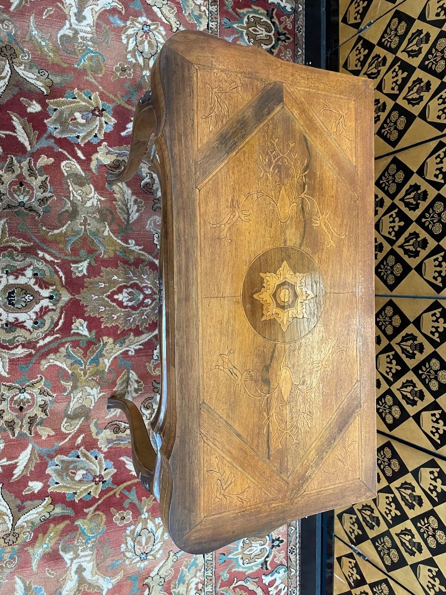 Louis XVzn Marquetry Style Games Table-photo-2