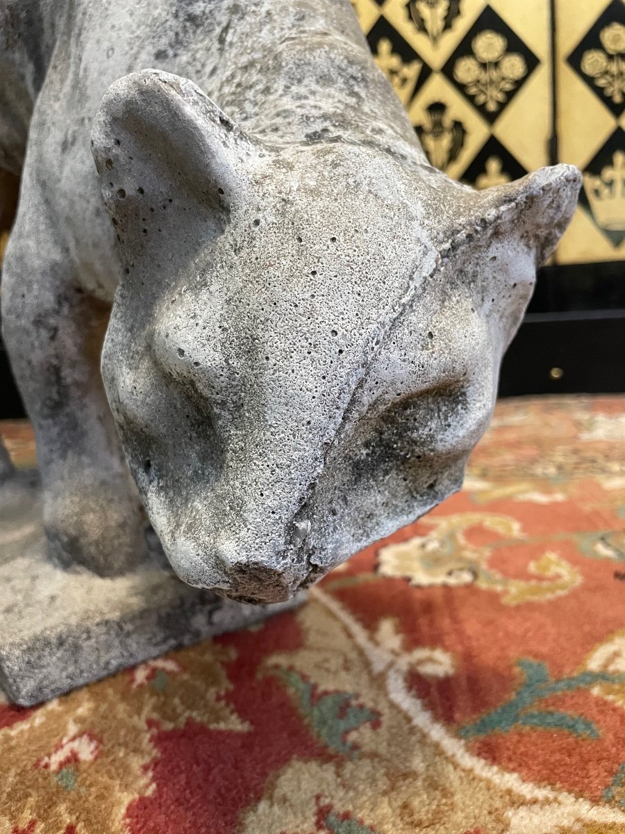 Reconstituted Stone Garden Cat-photo-2