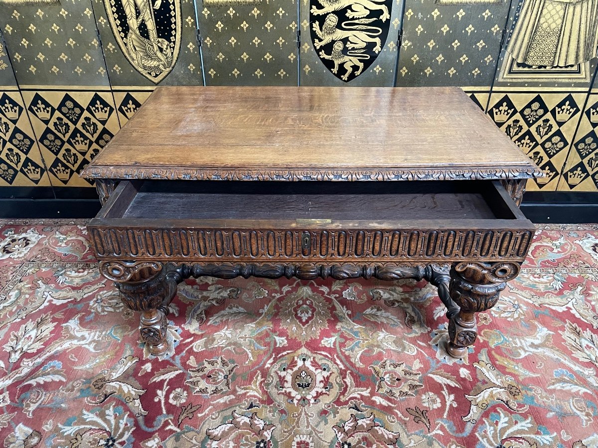 Bureau Plat De Style Renaissance -photo-1